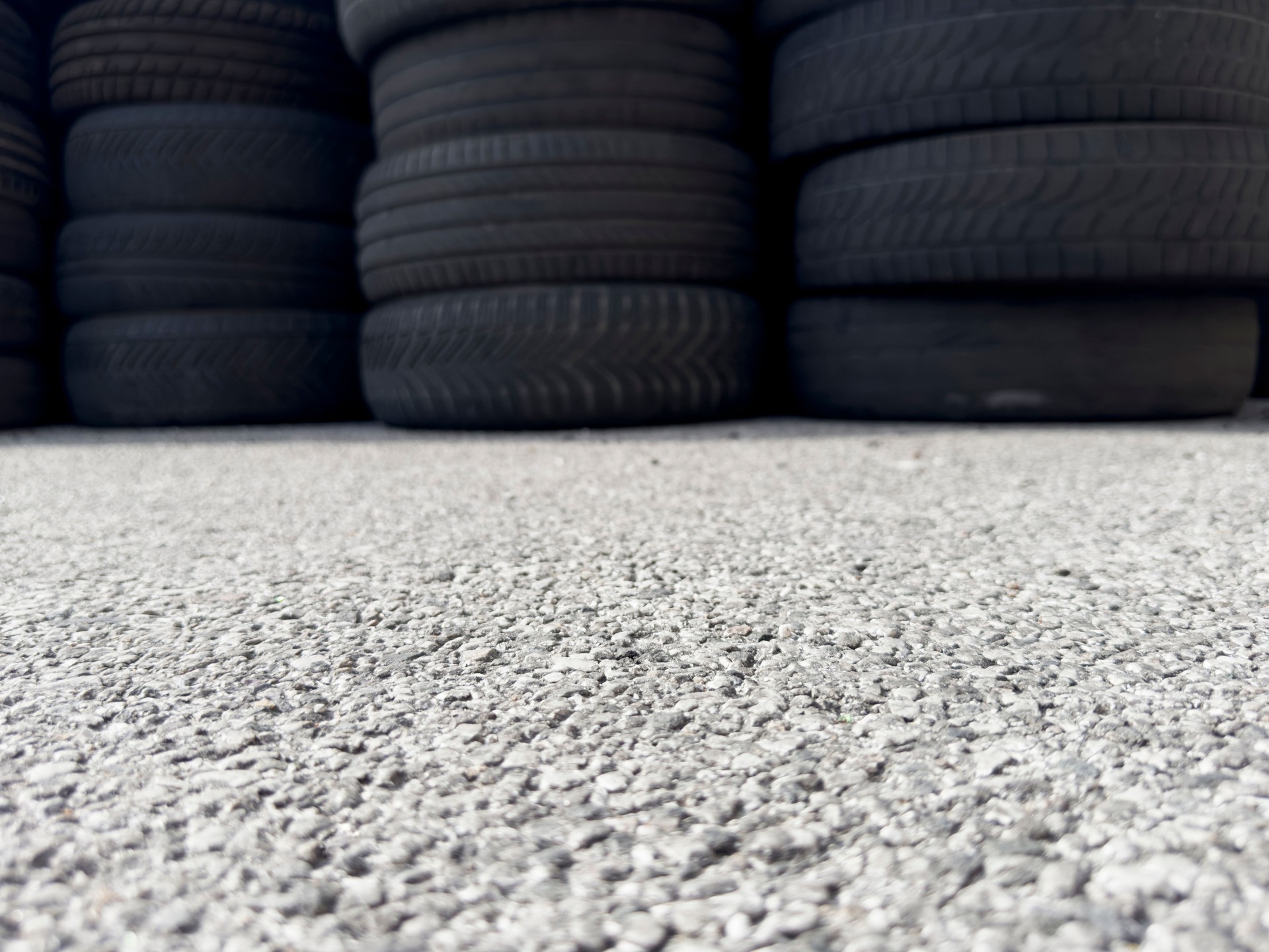 Industrial storage of used tires for recycling and sustainable environmental management